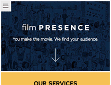 Tablet Screenshot of filmpresence.com